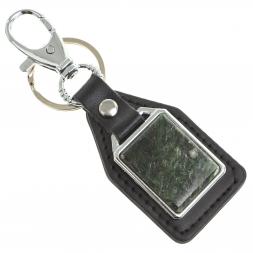 Брелок для ключей с накладкой из актинолита