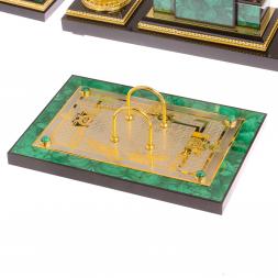 Письменный набор из малахита "Фемида" Златоуст