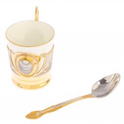 Кофейная чашка "Агат" из серого агата 80 мл Златоуст