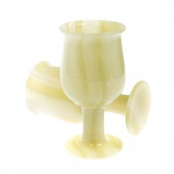 Набор фужеров 2 шт из оникса в футляре 7,5х14,5 см 220 мл (3х8)